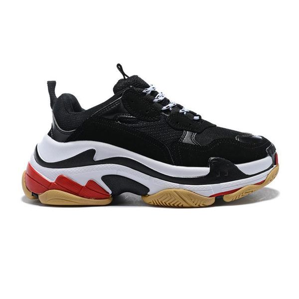 

paris 17fw triple-s walking shoes luxury dad shoes chaussures femme triple s 17fw sneakers for men women vintage old grandpa trainer outdoor