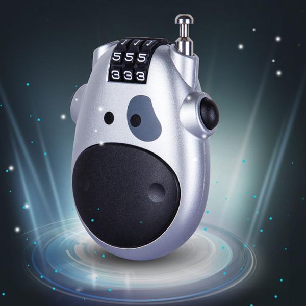 

portable motorcycle helmet code security lock cable wire rope luggage biking