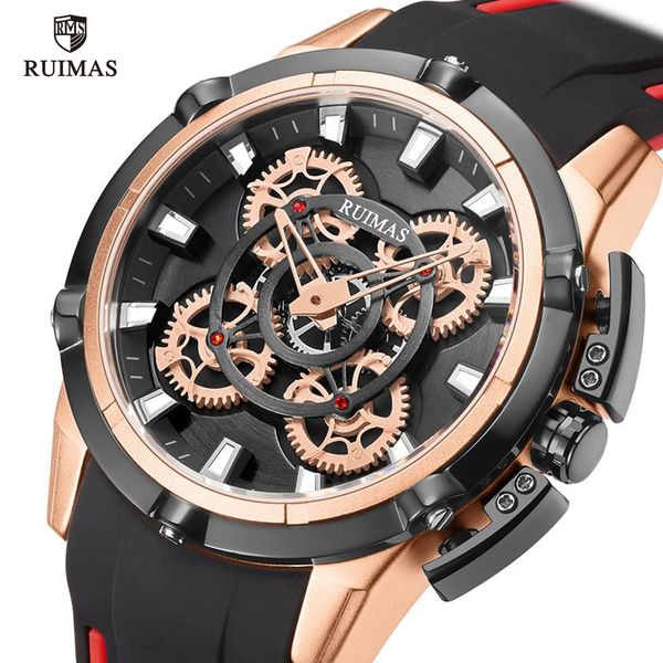 

relogios ruimas luxury 2020 watches military brand wristwatch watch silicone masculino men 547 analogue man sports ivaxl, Slivery;brown