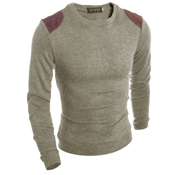 

the new men's classic solid color men's fashion skin slim casual sweater knitting mens pullover sweaters 3colour, White;black