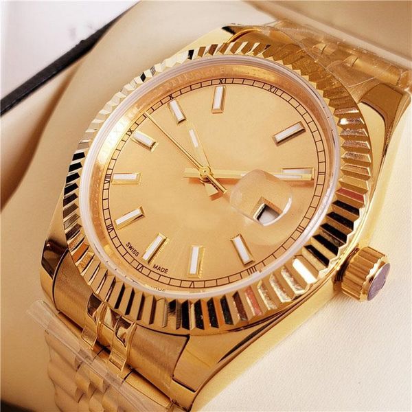 

luxury watch 40mm datejust steel dial watches men mechanical automatic watch reloj business fashion president desinger watches, Slivery;brown