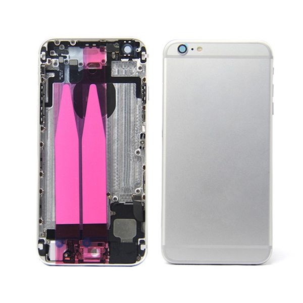 

6 6p full housing for iphone 6g 6 plus 6plus back battery cover door metal middle chassis frame with flex cable parts assembly