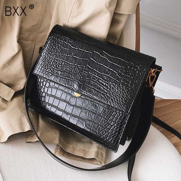 

bxx] european fashion simple women's handbag 2020 new quality pu leather women tote bag vintage alligator bags hg572