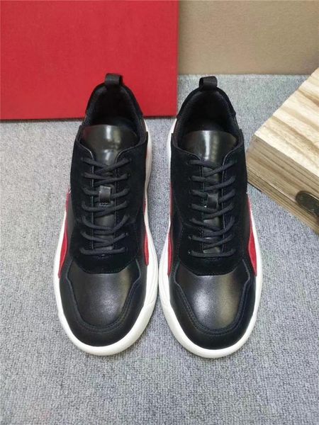 

2020 new luxury fashion men's leather shoes, designer shoes, white, black casual leather shoes