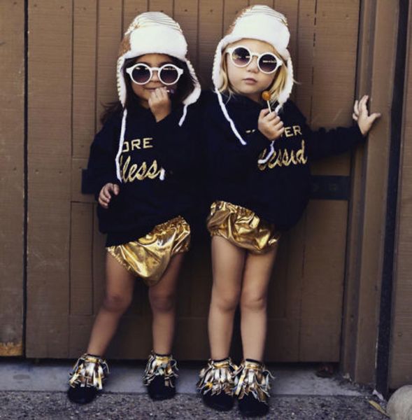 

2pcs Newborn Toddler Baby Boy Girl Long Sleeve Hooded Tops+ Brief Shorts Letter Baby Girl Clothes Set
