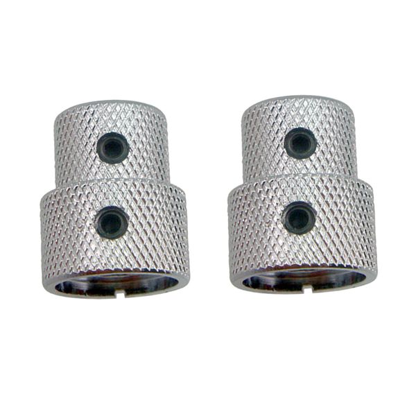 

silver metal guitar volume tone control knob switch tip knob cap