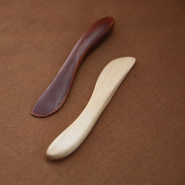 

natural wood cheese knife wooden breakfast jam bread butter spatula eco-friendly tableware