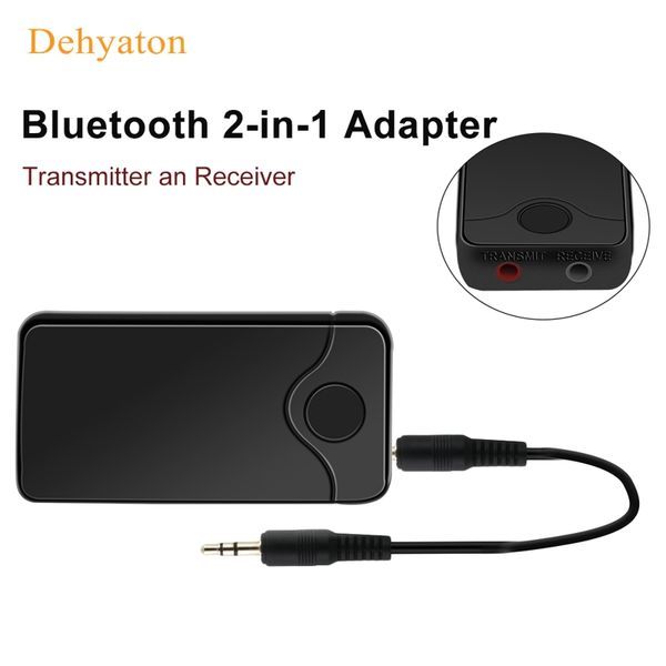 

2in1 bluetooth transmitter receiver wireless adapter hifi audio with 3.5mm audio input and output for tv bluetooth music sender car