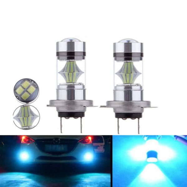 

2x h7 led automobile led lamp fog lamp 3030 front fog high power bulb daytime running light bulb turning parking