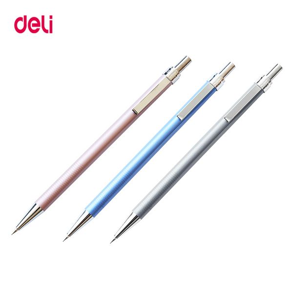 

deli mechanical pencil 0.5 0.7mm lead 2b drawing writing activity pencilsfor artist school and office stationeries, Blue;orange