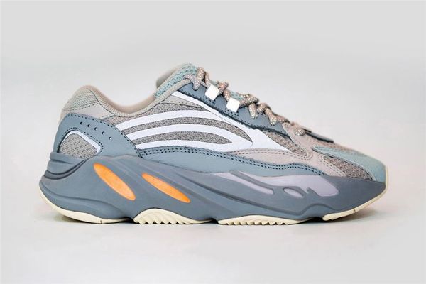 

2019 authentic originals 700 v2 inertia magnet teal blue wave runner 3m kanye west men women running shoes sneakers fw2549 with box