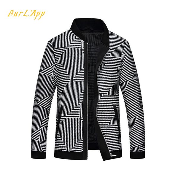 

2019 autumn men stand collar casual jacket street new fashion outerwear windbreaker jackets casual sporting coat big size, Black;brown