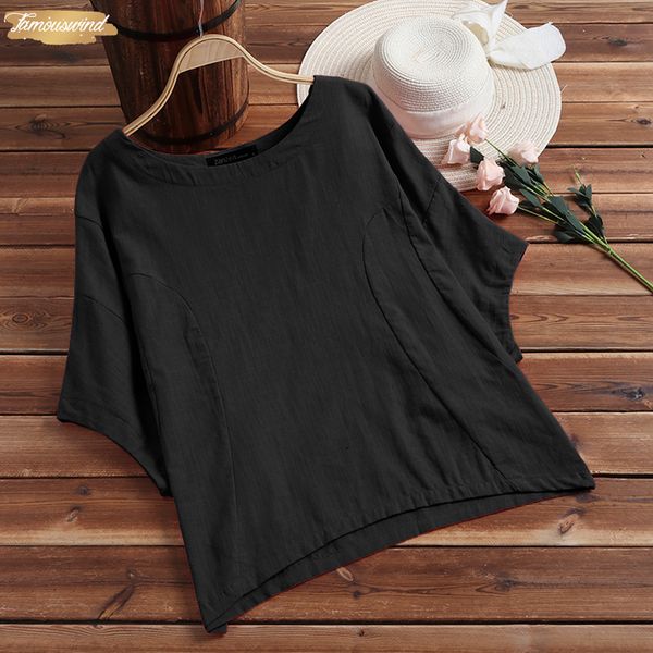 

women 2019 blouse bat short sleeve v neck loose summer feminina casual shirt blusas work white femme plus size