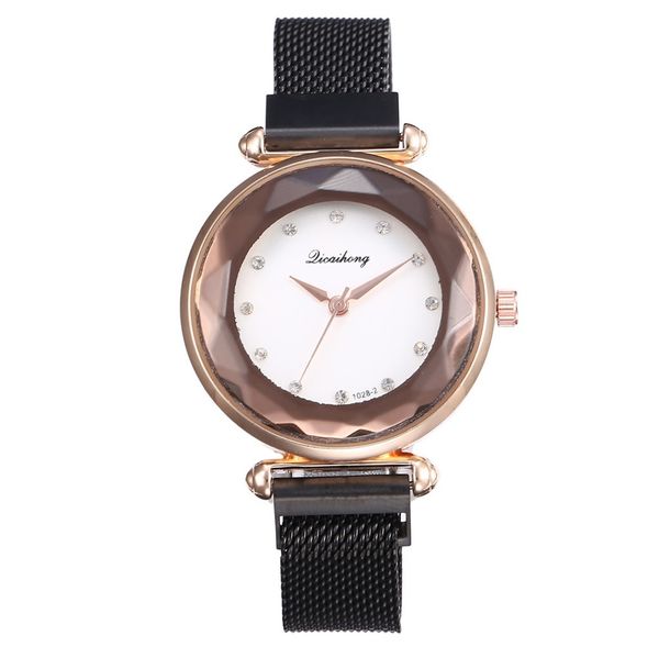 

simple fashion creative ladies watch creative pattern quartz watch 2019 fashion women watches quartz wristwatches, Slivery;brown