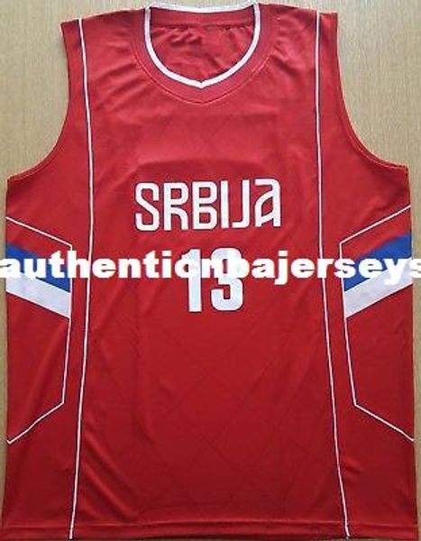 

#13 raduljica camiseta canotta serbia eurobasket 2017 basketball jersey embroidery stitched custom any number and name jerseys xs-6xl vest j, Black;blue