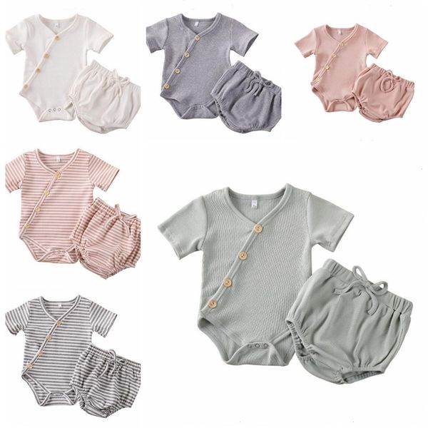 

деи дизайнеѬ одежд девђки а pit одежда набоѬ декие полоай лопок romper, White
