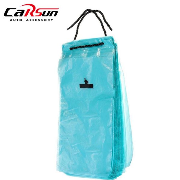 

car garbage bag traveling portable auto seat back hanging trash bin disposable car organizer storage bag for litter garbage