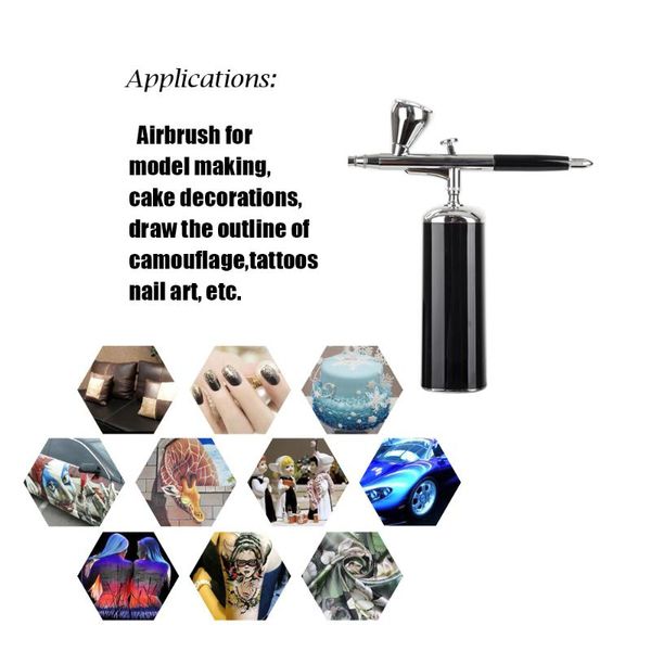

rechargeable airbrush barber toy model helmet tshirt paint art craft textile mural cosmetic makeup nail beauty cake compressor