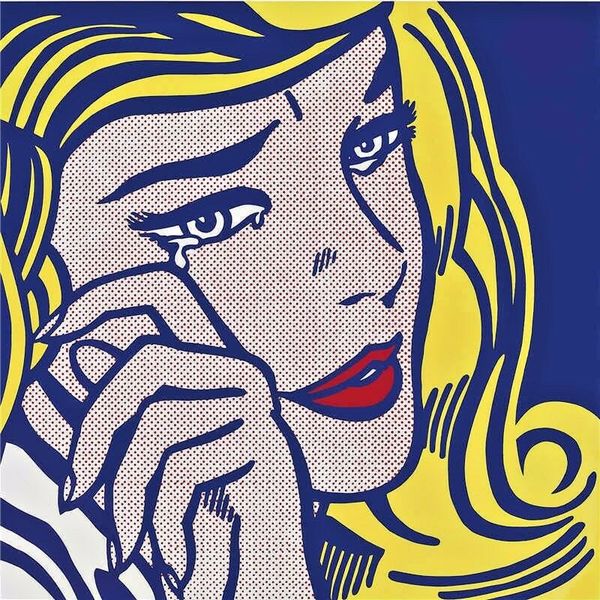 

roy lichtenstein oil painting on canvas pop art wall decor crying girl wall art home decor large picture for living room 190922