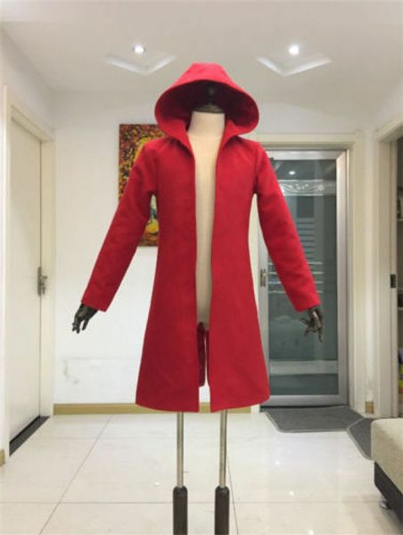 

new fullmetal alchemist edward elric outfit anime cosplay costume cloaks, Black;red