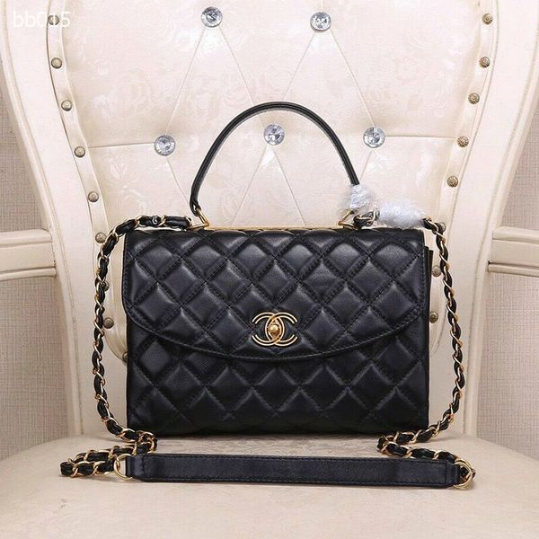 

women's bag style 2020 new chain bags one shoulder messenger bag compact bag simple and atmospheric mini small handle luxury black whit
