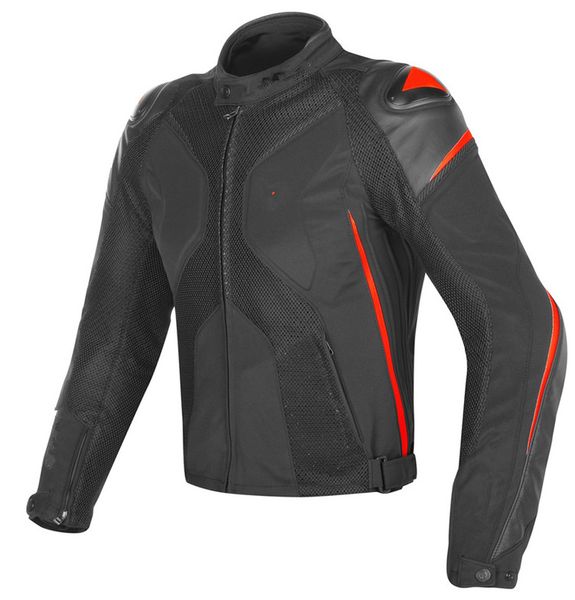

new super speed textile cowhide and cloth mixed waterproof motorcycle jacket men's summer mesh racing jacket with hump