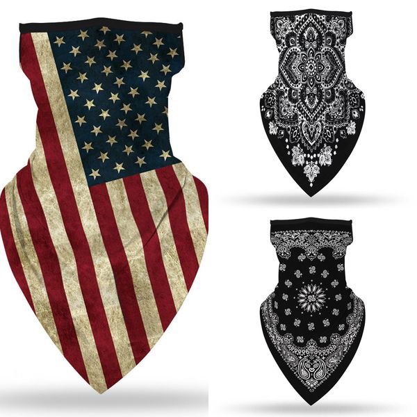 

bsp8o vip skull halloween fashion scarf face masks scarf outdoor sporting headwear riding printed cycling neck headband bandana, Black