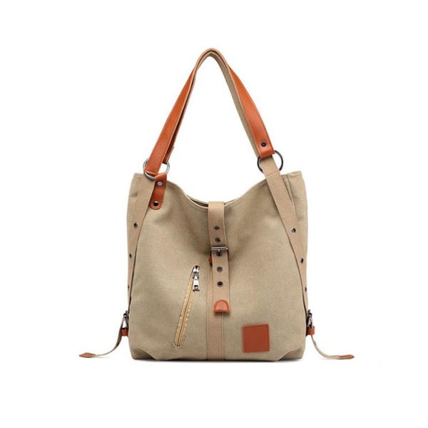 

women's bag canvas single shoulder bag bucket double shoulder anticline cross water wash canvas women's