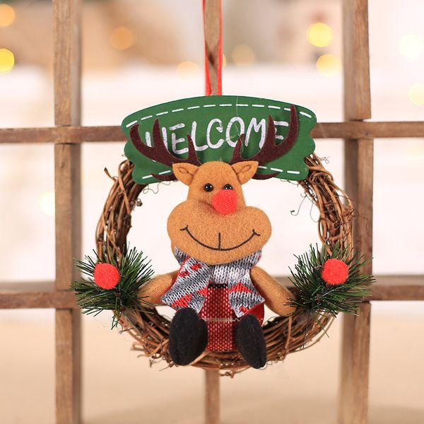 

christmas wreath door wall hanging garland ornament home holiday decoration