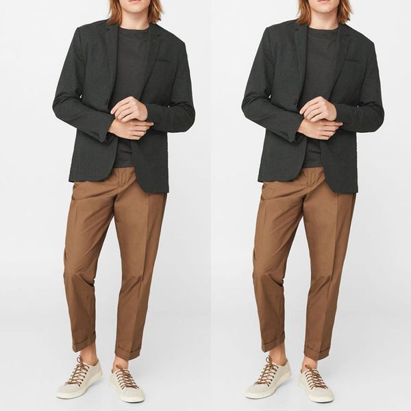 

summer men suits handsome casual young boys two button groom wear for wedding beach leisure men suit blazer(jacket+pants), Black;gray