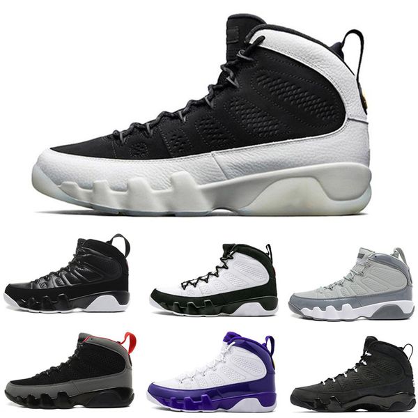 

original men shoes 9s basketball shoes 9 bred city of flight men women designer sneakers sports shoes size 7-13, White;red