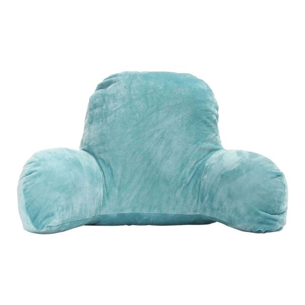 

blue lounger bed reading rest back pillow support arm tv backrest seat cushion