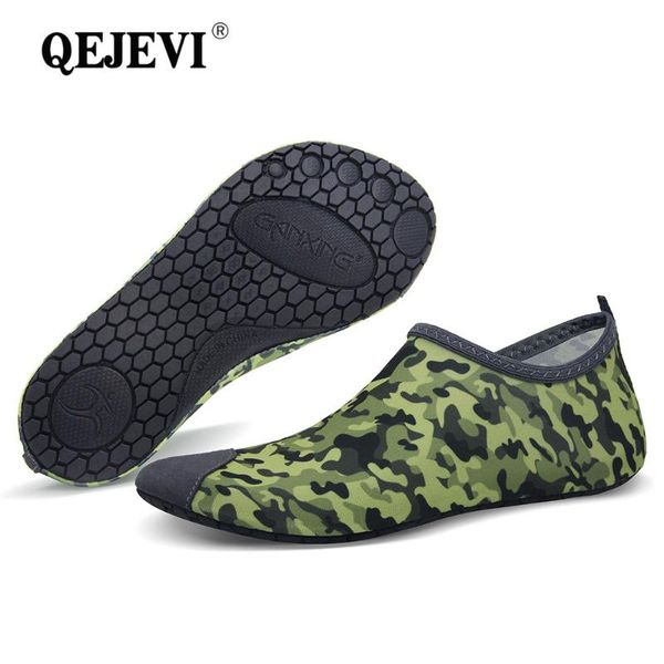 

2018 qejevi water sneakers for men women aqua swimming beach shoes barefoot footwear skin yoga socks wet shoes fitness gym