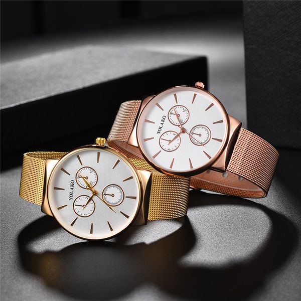 

yolako men's casual quartz watches fashion male clock watch business men classic stainless steel wristwatch a4, Slivery;brown