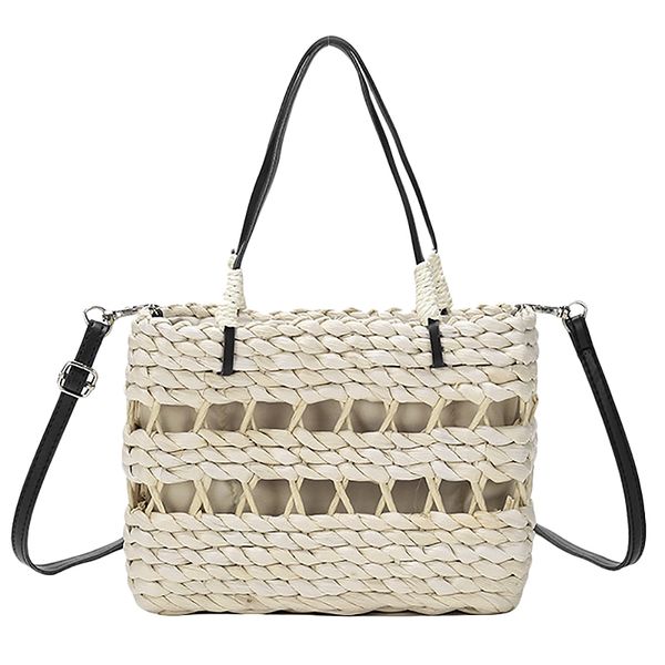 

new woven bag straw summer beach bag wind wave bohemian fashion