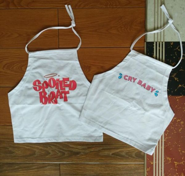 

cry baby halter casual short 2019 new arrival woman tanks vest 100% cotton ladies white camis black slim fit crop camisole