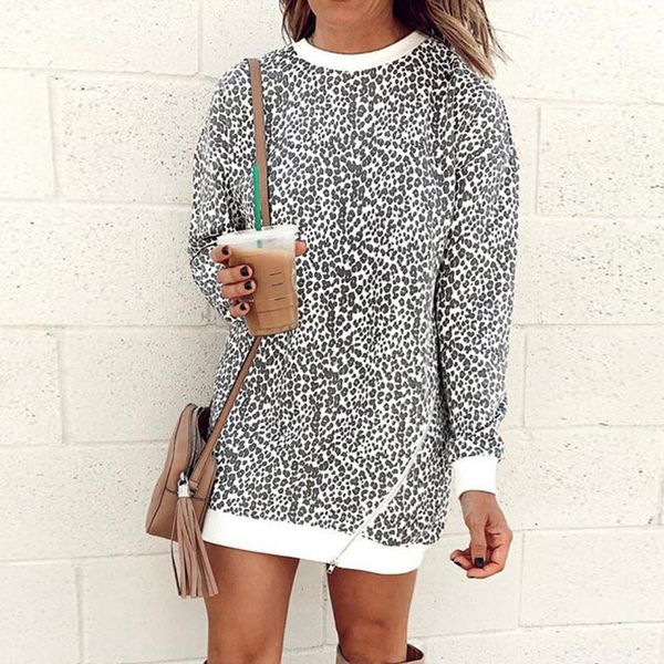 

leopard sweatshirt women 2019 long sleeve hoodies women zipper pullover blouse sudadera mujer bluza damska hoodie dropshipping#, Black