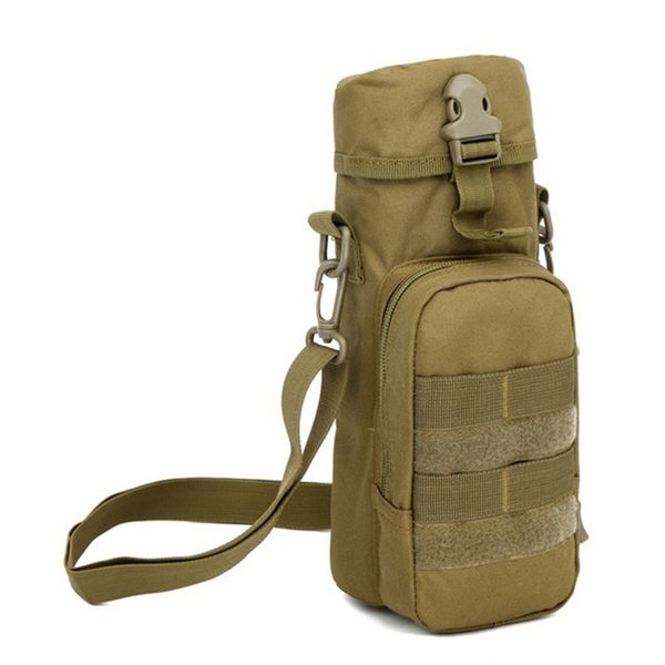 

tactical outdoor canteen cover crossbody holder camping molle pack water bottle pouch climbing kettle bag nylon durable
