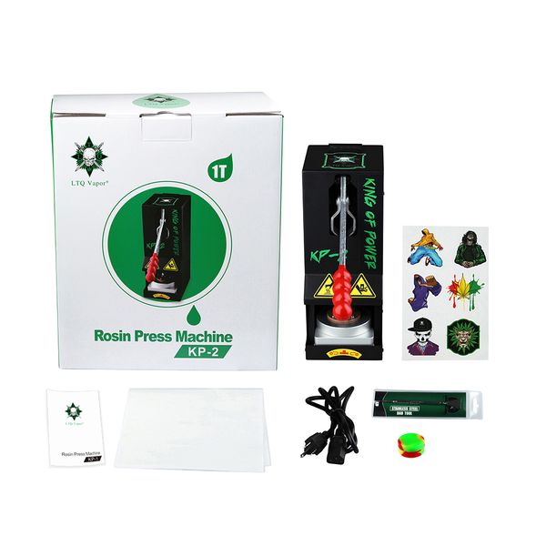 

Authentic LTQ Rosin Press Machine Vapor KP-2 Wax DAB Squeezer Temperature Adjustable Extracting Tool Kit Presser With 1 Tons