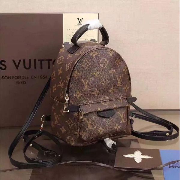 

188 13 loui 13 vuitton monogram backpack mini houlder bag women leather handbag luxury me enger bag tote travel bag clutch ac, Black;brown
