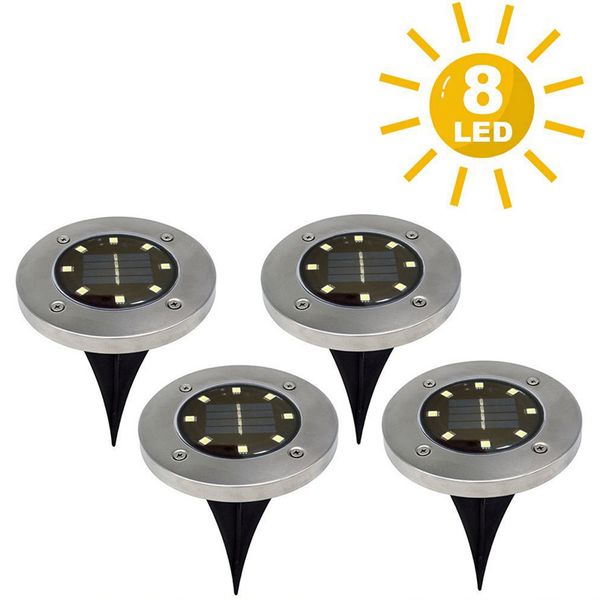 

solar power buried stair light under ground lamp outdoor path way garden decorations floor lawn lamp waterproof floodlight