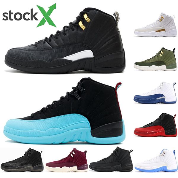 

2020 jumpman winterized 12 12s basketball shoes men bulls michigan the master black white gamma blue mens trainer sports sneakers 40-47