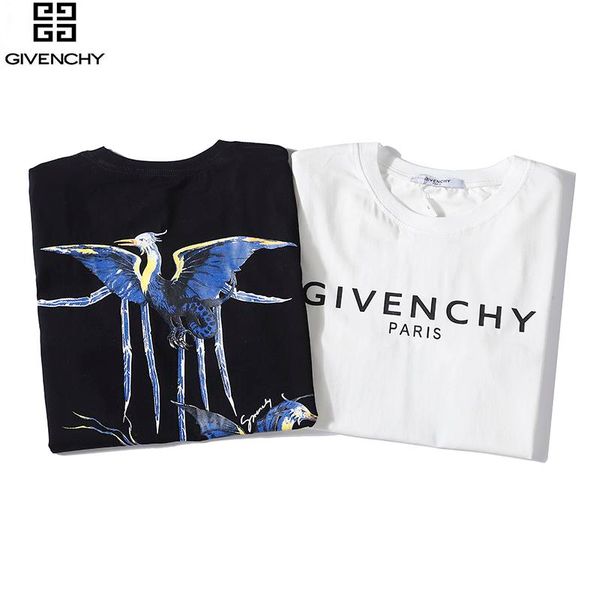 

2020 new arrival men women t shirts black and white short tees fashion animal print shirts b100572w
