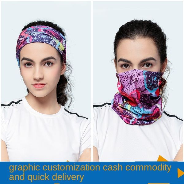 

outdoor sports scarf changeable scarf 25*50 riding seamless scarf collar random color dhl ing, Black