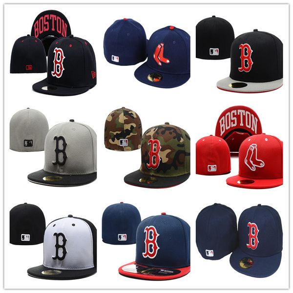 

Многоцветная мужская Red Sox приталенная шляпа с плоскими полями, вышитая логотипом