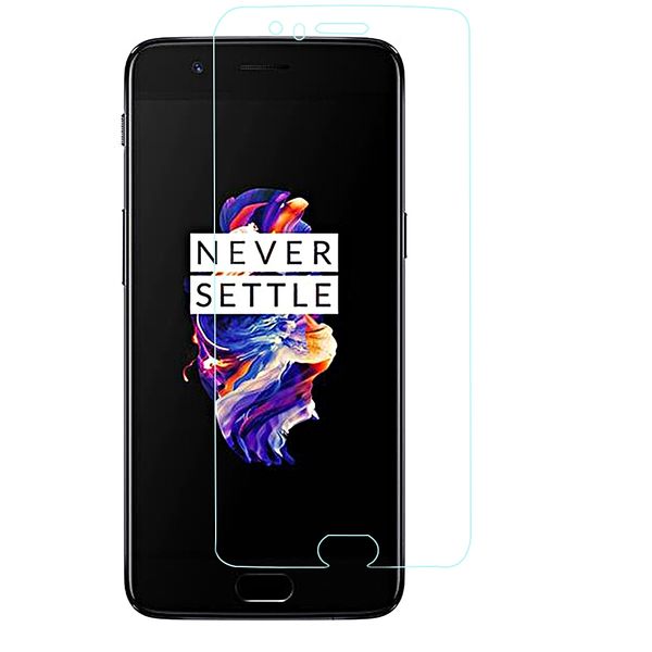 Minismile 2 Adet 0.2mm Ultrathin 9 H 2.5D Temperli Cam Paramparça geçirmez OnePlus 5 için Ekran Koruyucu Film Kiti 5