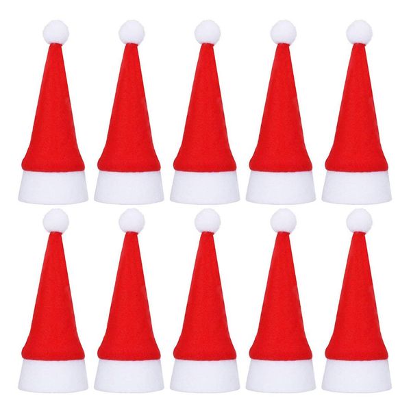 

20 pack mini santa christmas mats for dining table cutlery holder