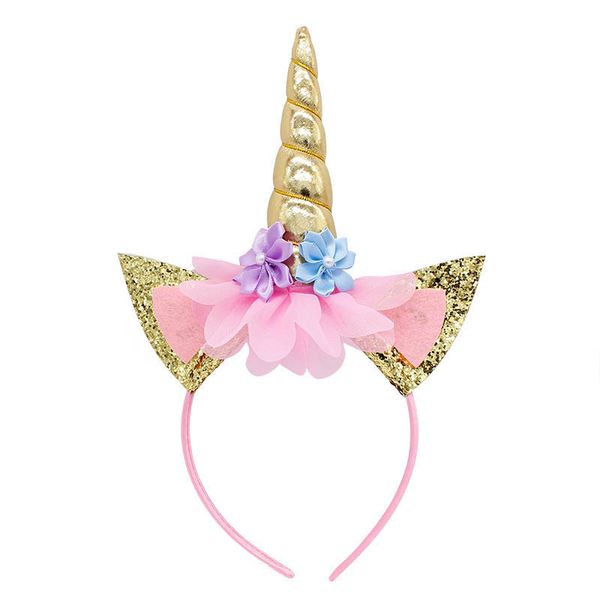 

birthday decoration headbands unicorn headband flowers prop for princess fantasy dress halloween animal ears costume