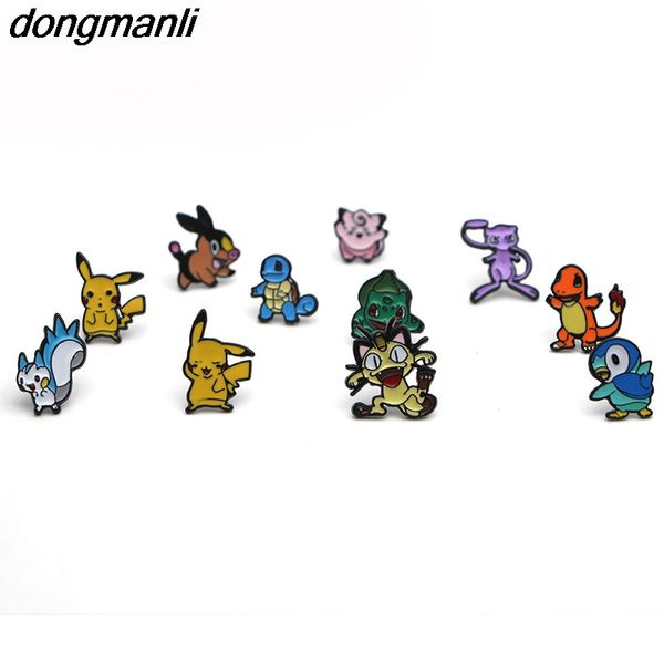 

dongmanli дети эмаль серьги для женщин 2018 мода симпатичные серьги стержня нет никель предотвратить аллергию поклонников подарок, Golden;silver