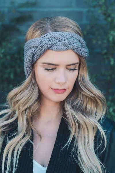 

hair accessories headbands european and american knitted wool ear protection set handmade decoration warm autumn winter